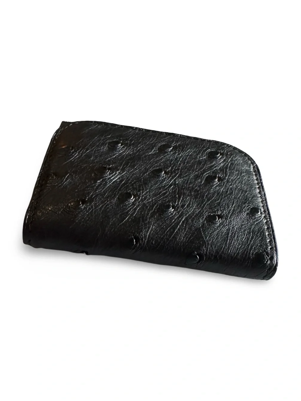Ostrich NWT leather Mini Wallet Coins/Cash Unisex